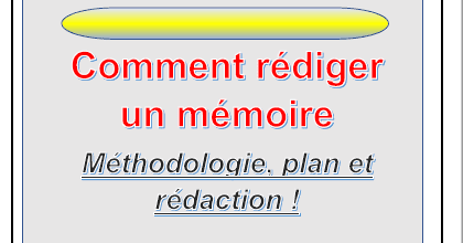 Méthodologie de la rédaction du mémoire