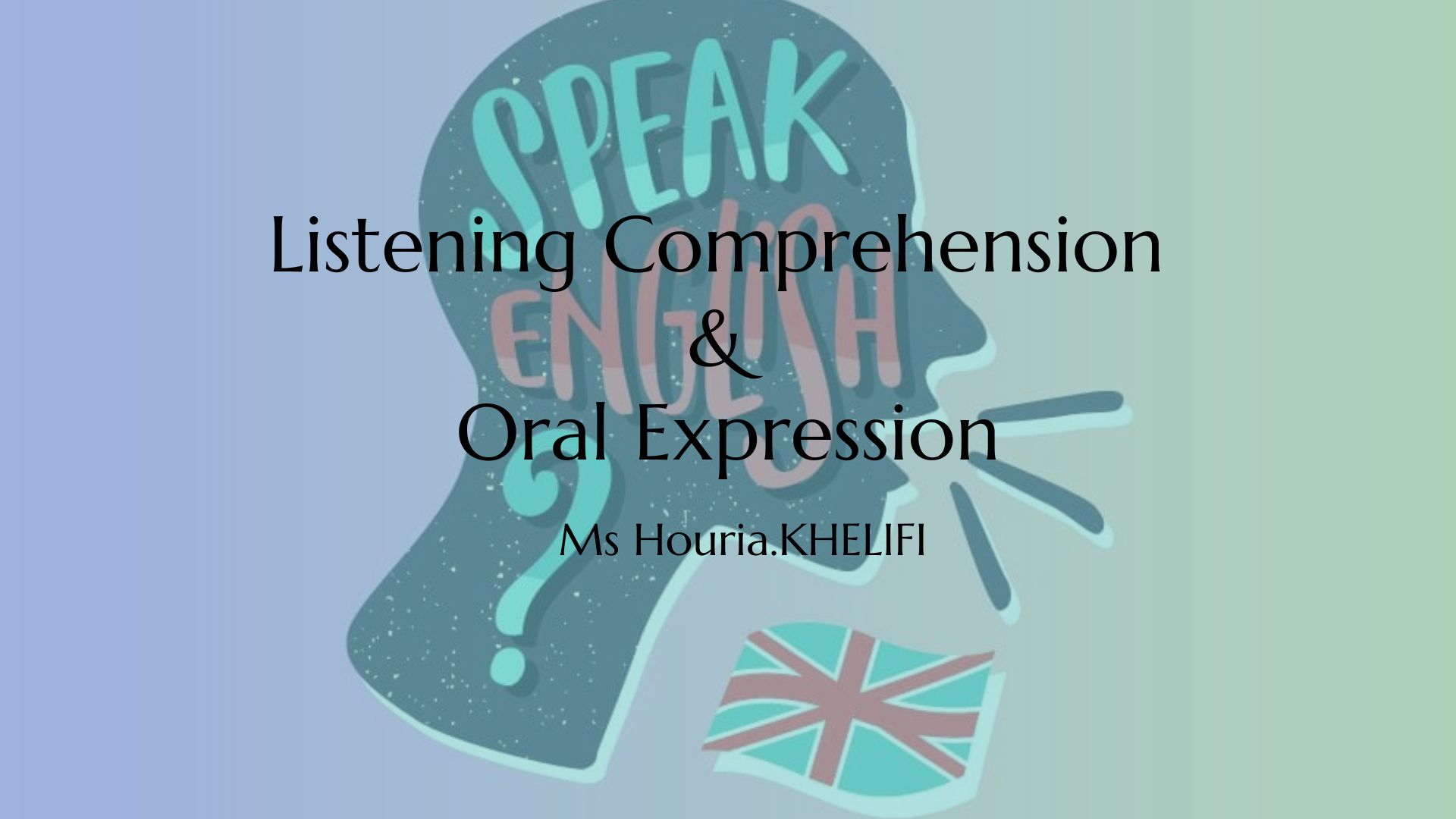 ORAL EXPRESSION